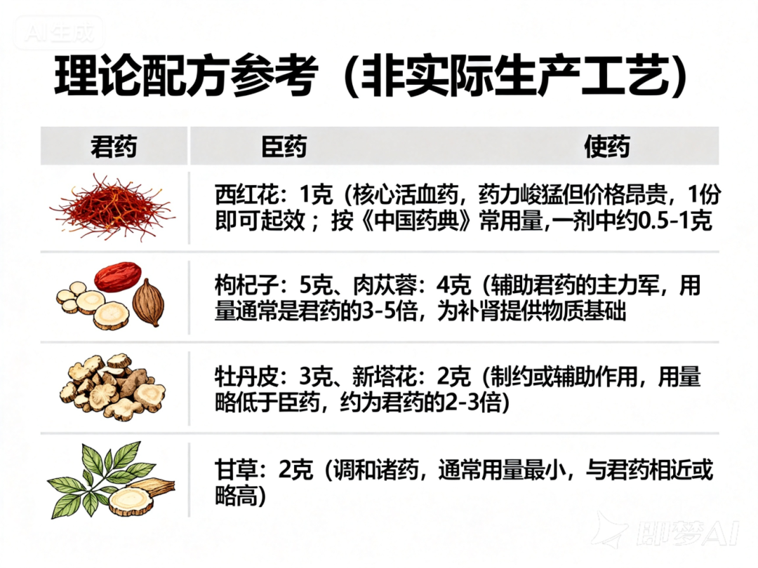 信手笔记(十五): 藏红花为君,六味协同!新疆这款中药的配伍逻辑太讲究了(图3) 3.png