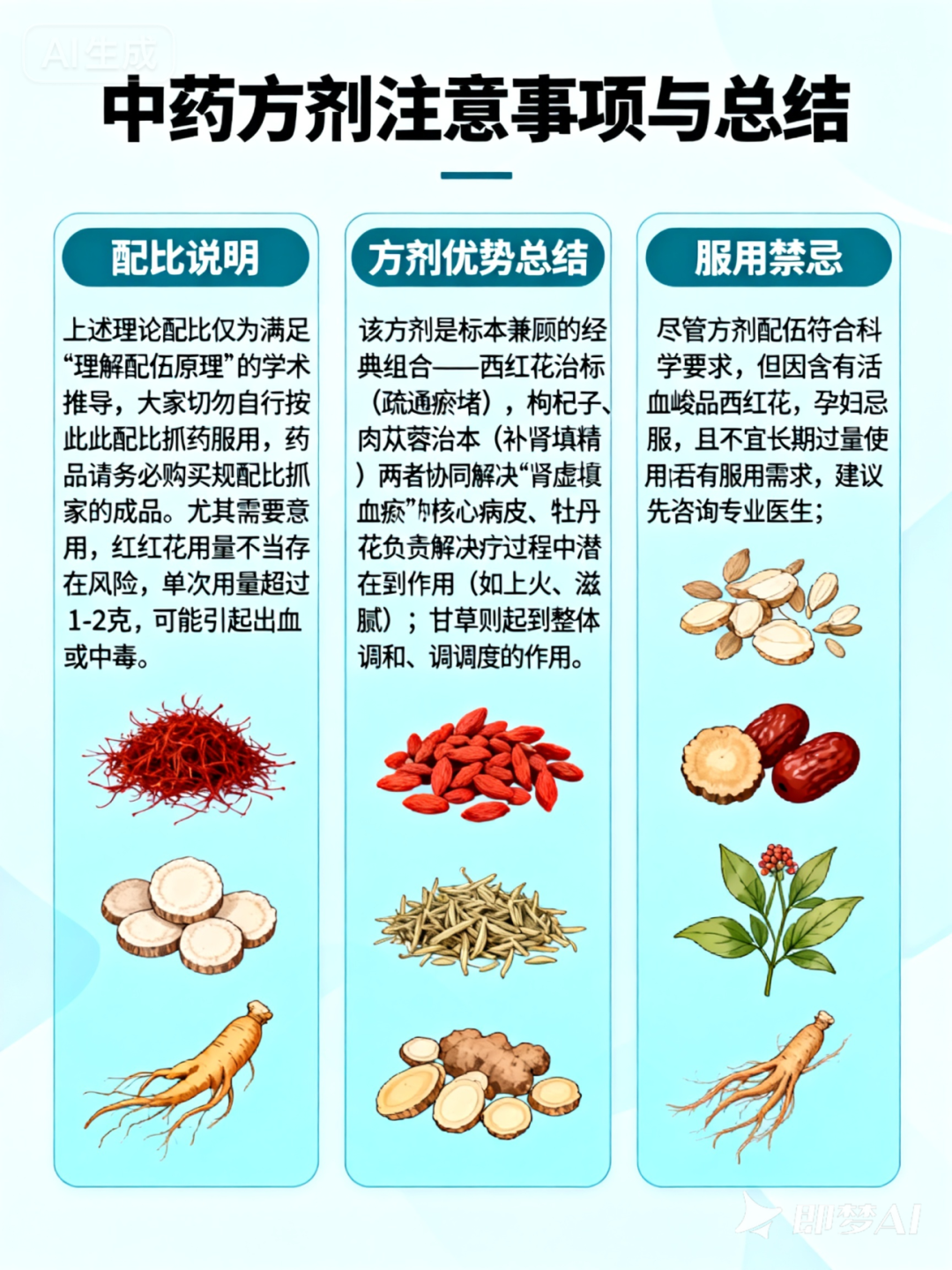 信手笔记(十五): 藏红花为君,六味协同!新疆这款中药的配伍逻辑太讲究了(图4) 4.png