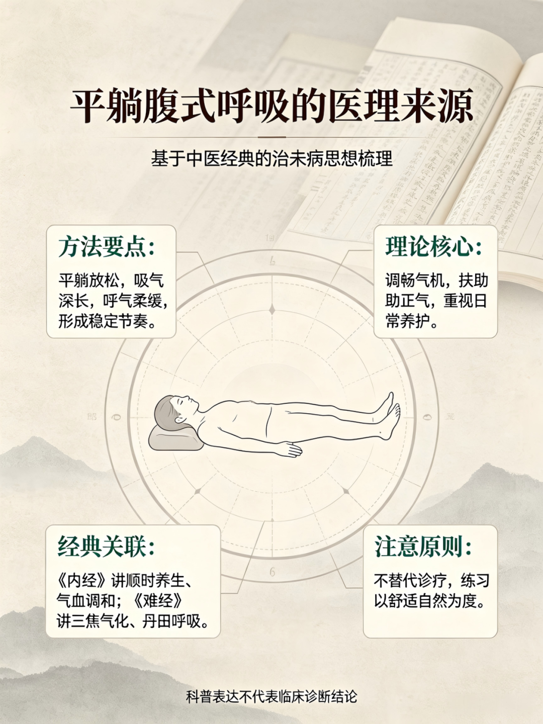 信手笔记(四十七):平躺腹式呼吸:源自《内经》《难经》的治未病古法养生术(图1) 微信图片_20260829122417_30_1212.png